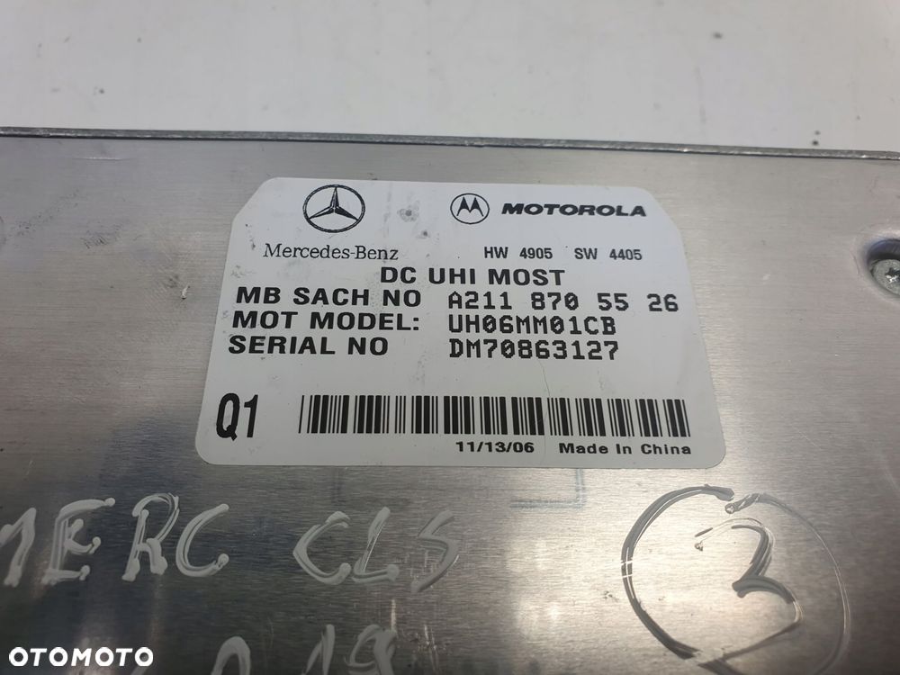 Mercedes CLS C219 W219 MODUŁ BLUETOOTH Sterownik A2118705526 - 2