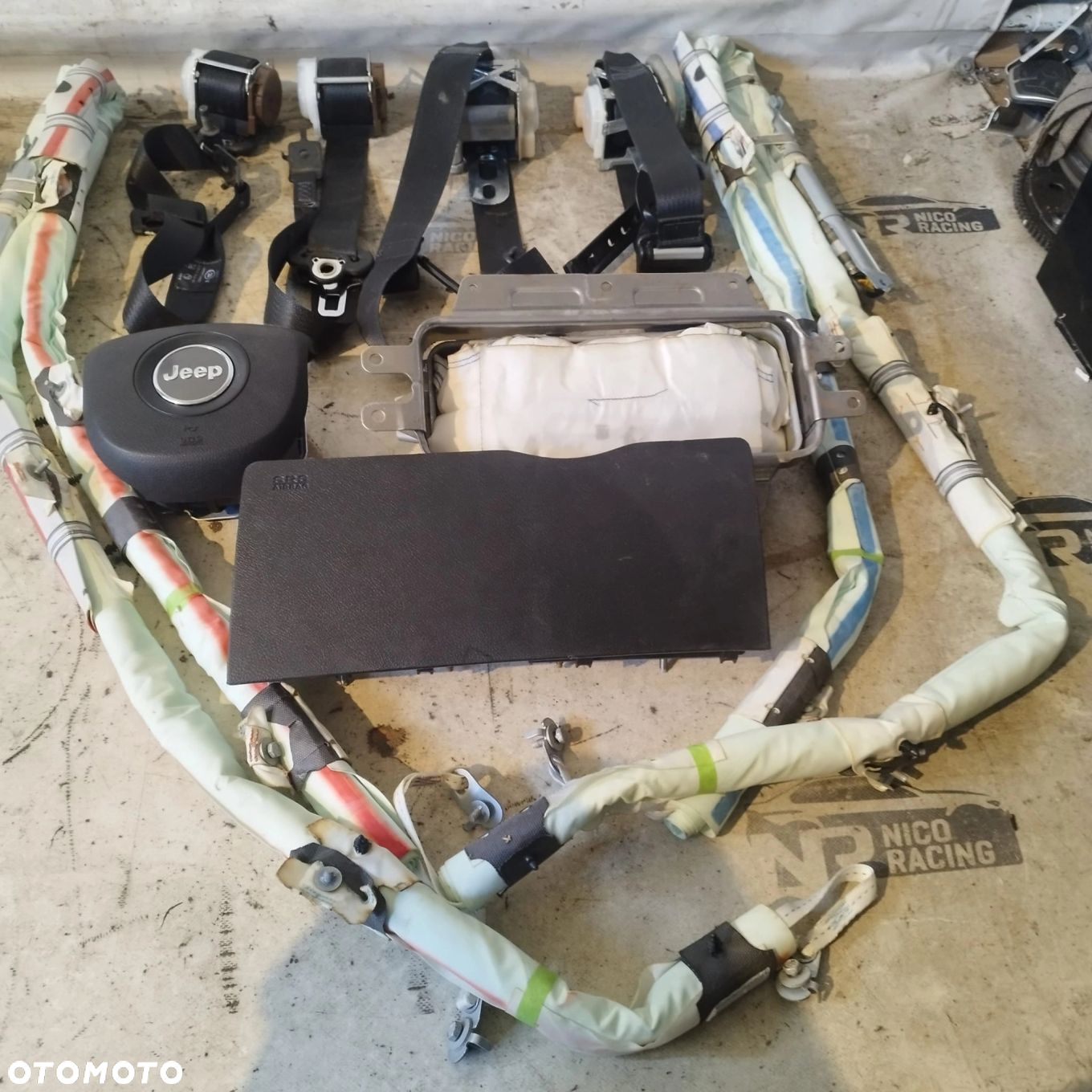KOMPLET AIRBAG PODUSZKA KIEROWNICA DESKA PASY JEEP GRAND CHEROKEE WK2 - 5
