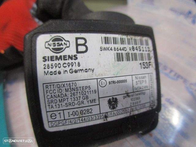 Modulo 28590C9918 NISSAN  PRIMERA P11 2001 2.0D 90CV 5P CINZENTO Imobilizador - 3