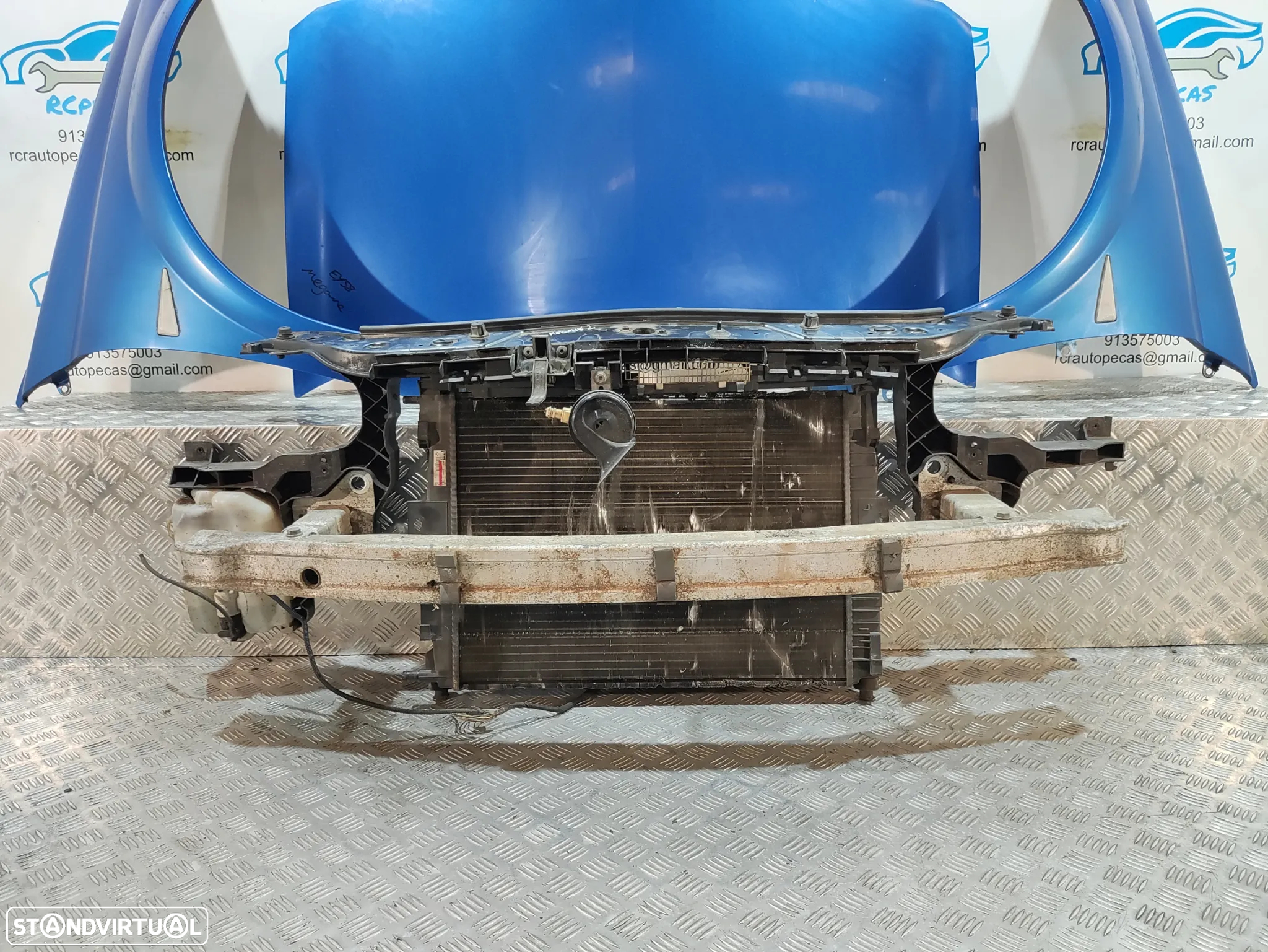 FRENTE COMPLETA RENAULT MEGANE 2 II MK2 CABRIO COUPE CAPOT PARACHOQUES GUARDA-LAMAS OTICAS RADIADOR VENTILADOR FRENTE FIBRA REFORÇO - 8
