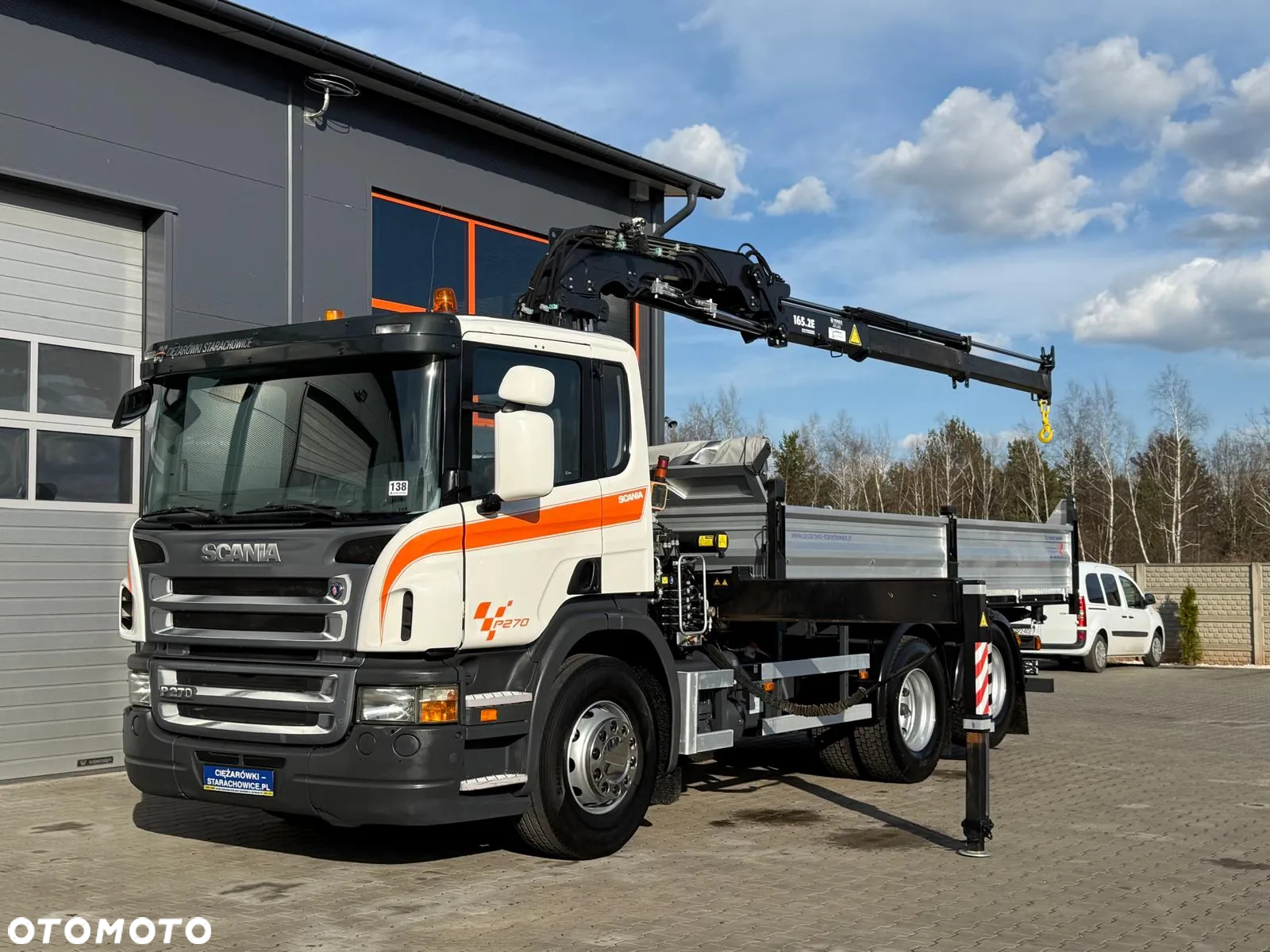 Scania Scania Scania P R 270 / 6x2 / 6x4 / wywrotka 3-S + HDS / stare tacho / żuraw , dzwig , kran , Krane - 9
