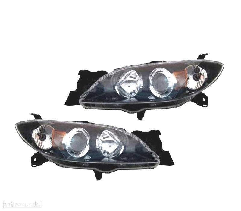 FARÓIS OPTICAS PARA MAZDA 3 SPORT SEDAN 4P 04-09 - 1
