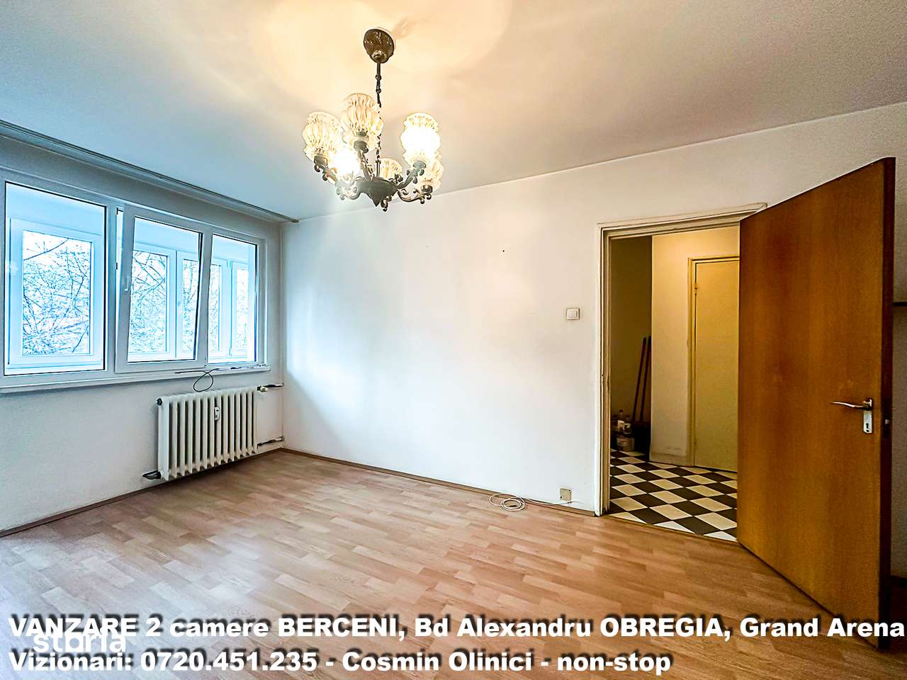 Apartament 2 camere Bd Obregia etaj 2 aproape Grand Arena 50 mp — fotografia 2