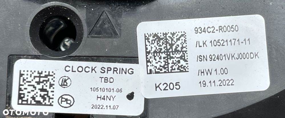 B3 KIA CARNIVAL IV 2020 - PAJĄK TAŚMA MANETKI PRZEŁĄCZNIK 934C2-R0050 - 10