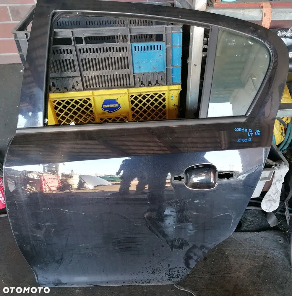 OPEL CORSA D 08r DRZWI LEWY TYŁ LEWE TYLNE GOŁE Z20R - 1