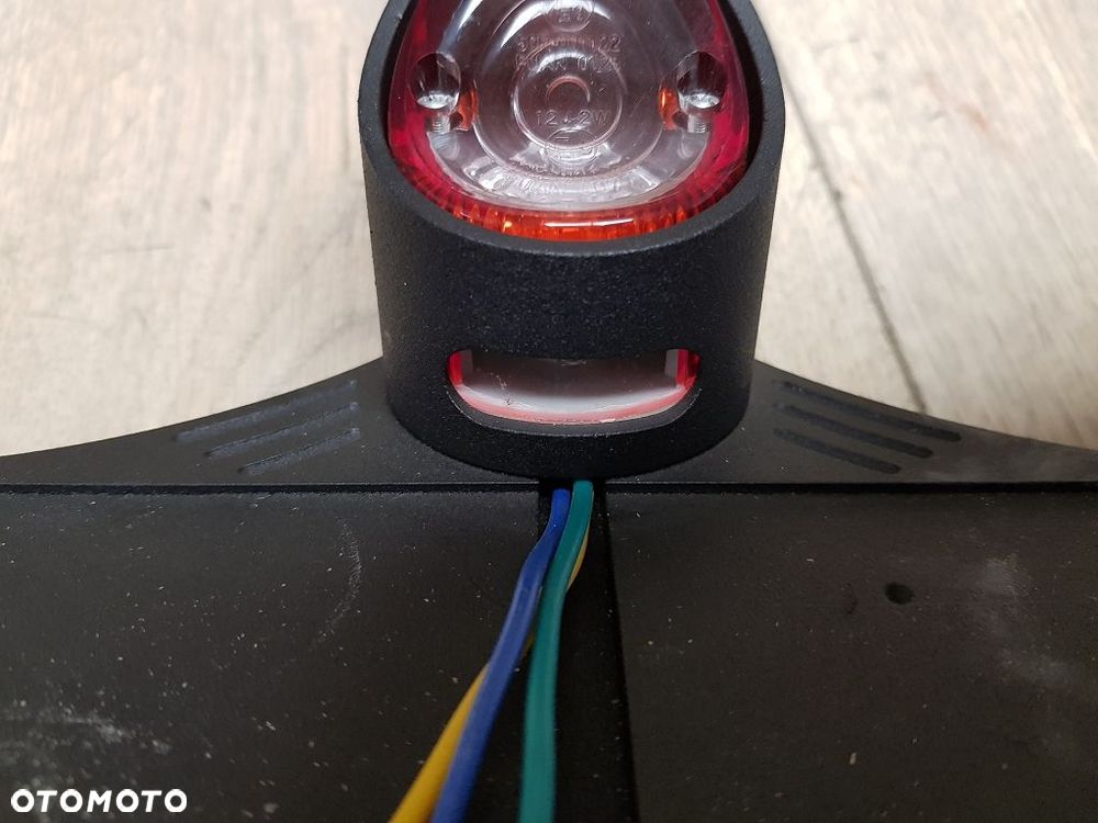 Uchwyt tablicy boczny lampa Harley Chopper Cruiser - 4