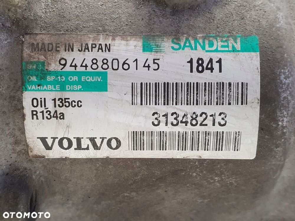 SPRĘŻARKA KLIMATYZACJI Volvo V60 S60 II 1.6 D2 _ pompa 31348213 - 8