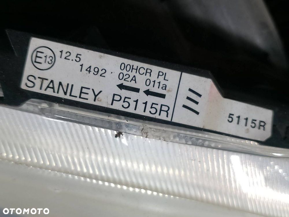 LAMPA PRZÓD PRAWA MAZDA 5 ( 05-10 ) P5115R  P4998 - 10