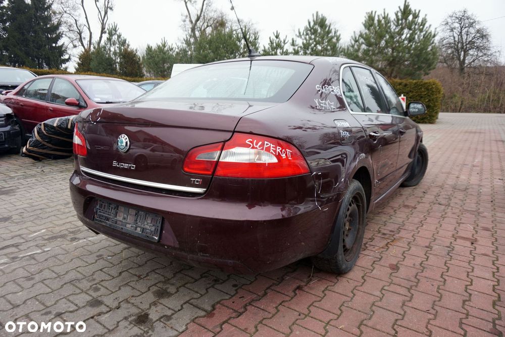 SKODA SUPERB LB LIFTBACK 2008 LF3X 2.0 TDI BMP 140KM KNS Rosso Brunello na części - 5