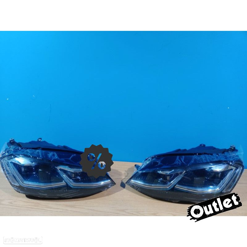 R012837C6 FAROIS VOLKSWAGEN VW GOLF 7 12-17 DRL DINAMICOS PRETO LOOK 7.5 R LINE - 7