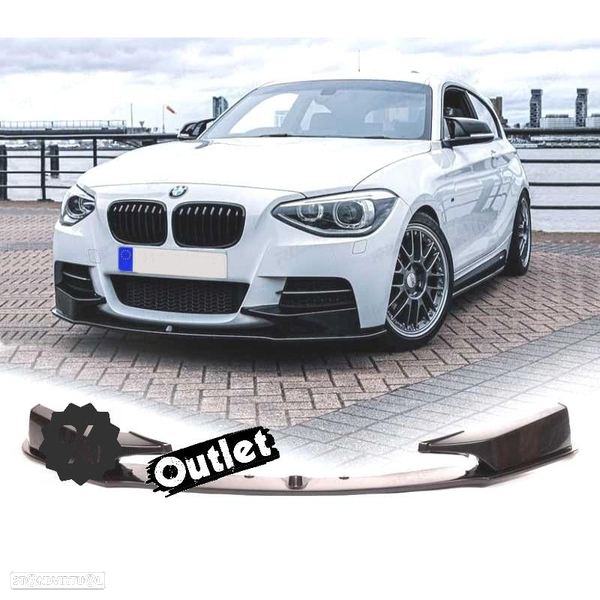 C010323C3 SPOILER LIP FRONTAL BMW F20 F21 11-15 M PERFORMANCE PRETO BRILHANTE