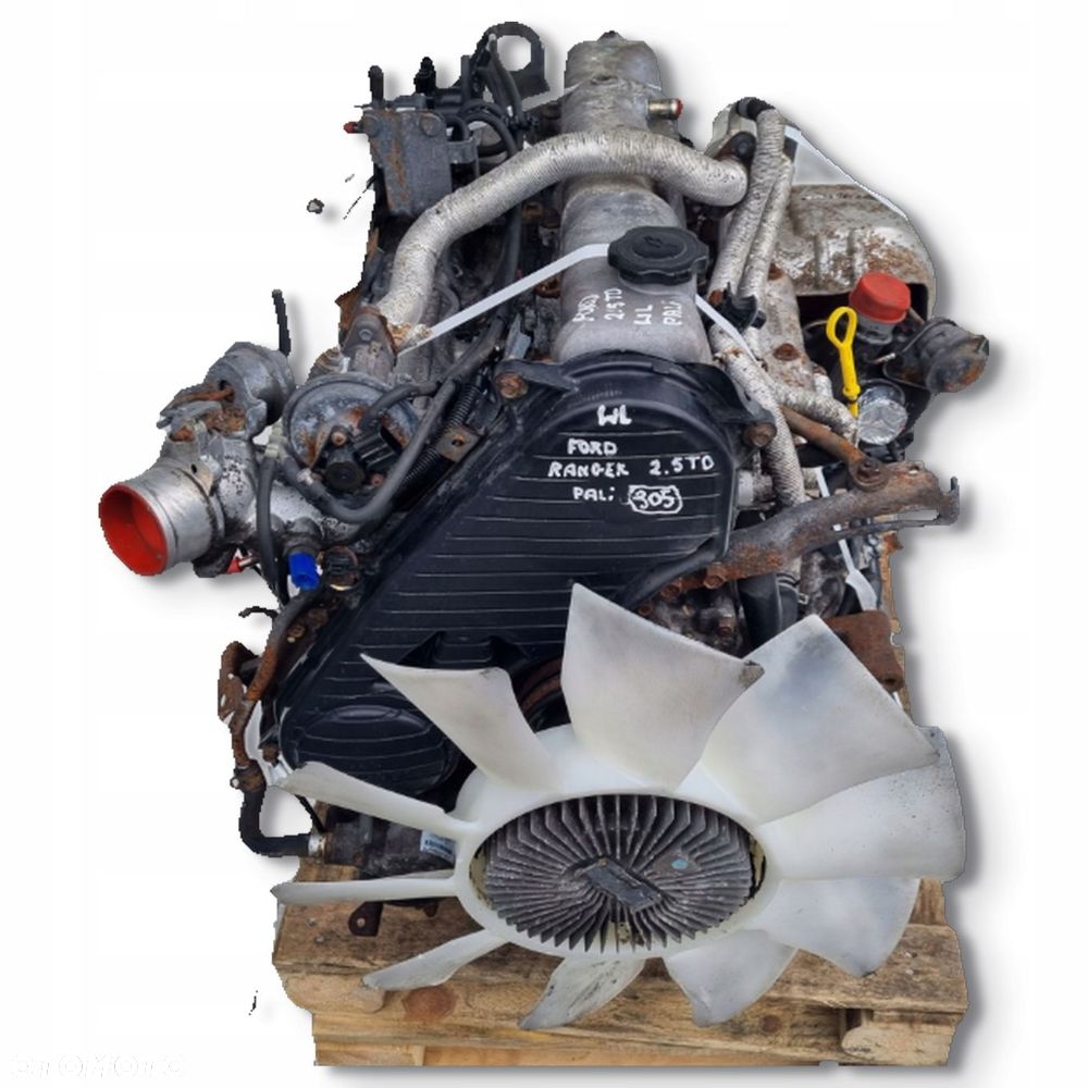 SILNIK KOMPLET Ford B2500 2.5 TD 109KM 98-06r WL WL-AT - 1