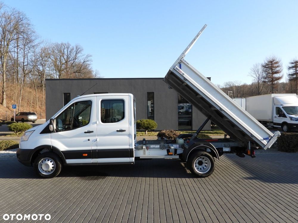 Ford TRANSIT WYWROTKA PODWÓJNA KABINA DOKA 6 MIEJSC TEMPOMAT LEDY BLIŹNIACZE KOŁA KLIMATYZACJA  170KM - 9