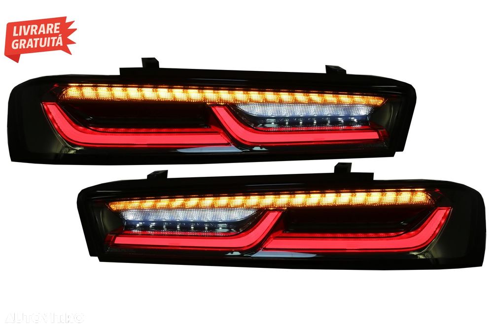 Stopuri FULL LED Chevrolet Camaro MK6 (05.2015-2018) Semnal Dinamic Secvential- livrare gratuita - 12