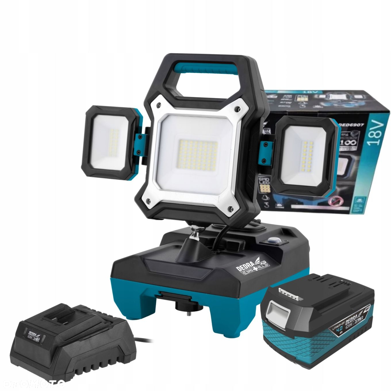 DEDRA LAMPA WARSZTATOWA AKU 18V 25W 2700LM 4Ah - 9