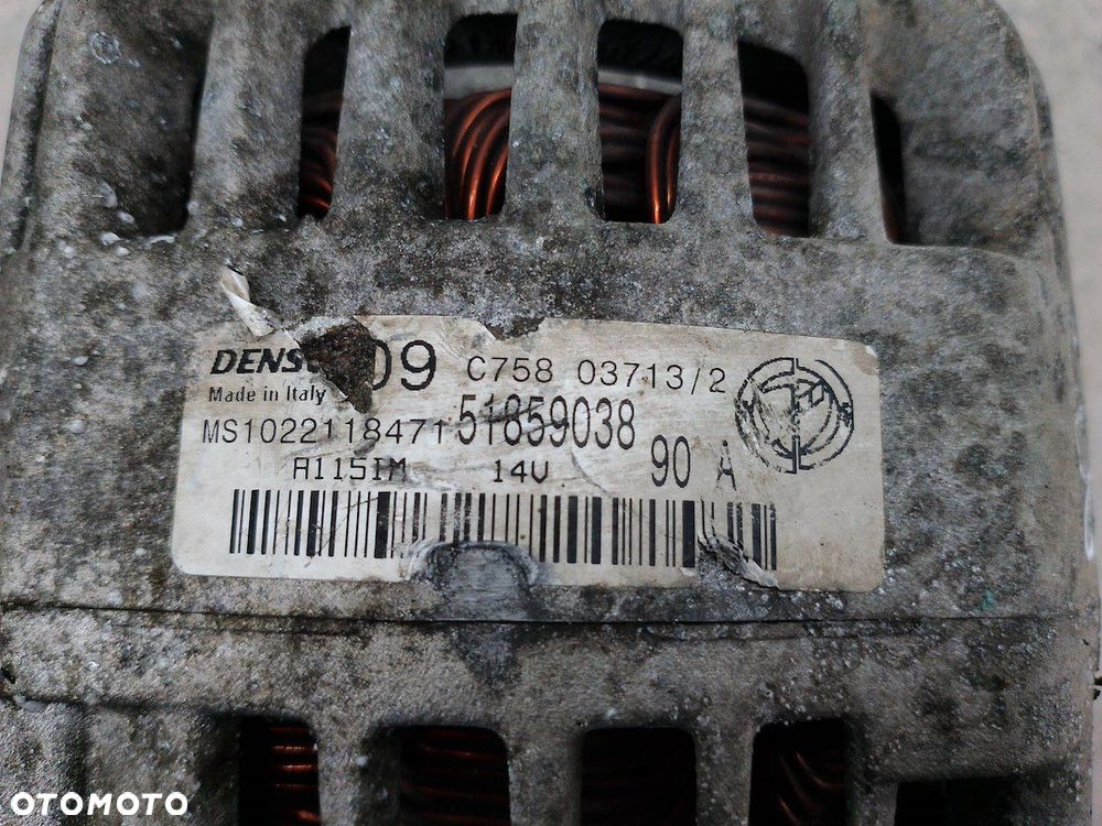 ALTERNATOR FIAT PUNTO EVO 51859038 C75803713/2 1.4 8V - 1