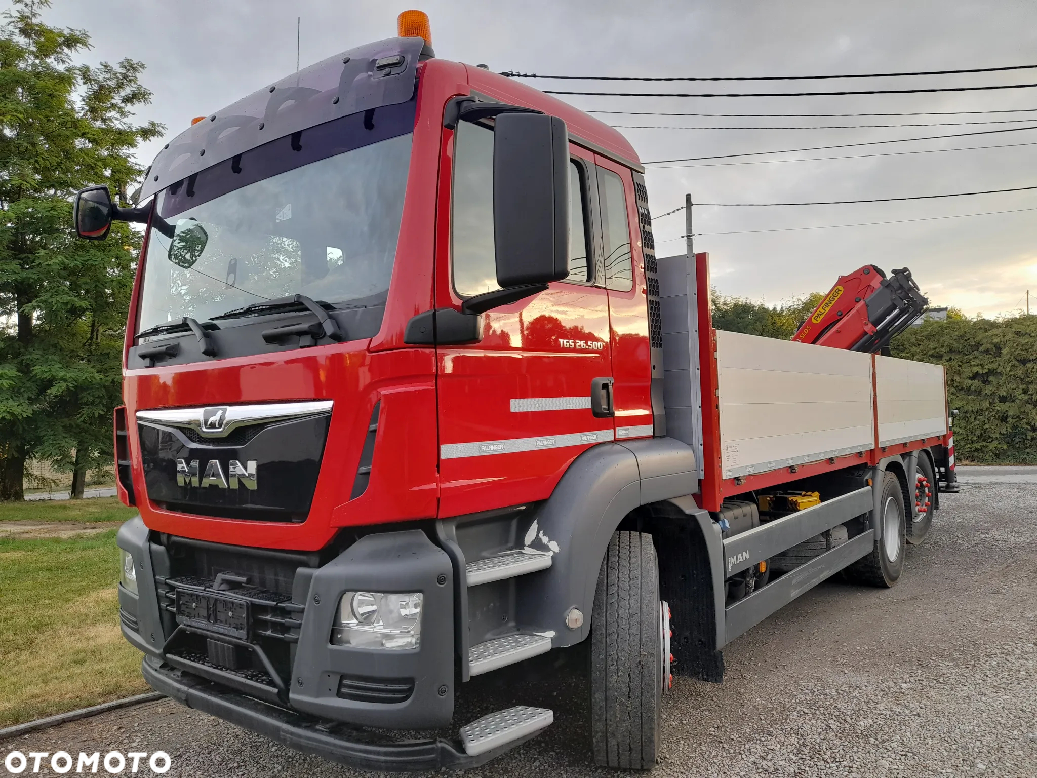 MAN 26-500  6x2 HDS dźwig żuraw PALFINGER składany w ''Z'' Manualna skrzynia biegów !!! OŚ SKRĘTNA PODNOSZONA - Niski przebieg-- - 6