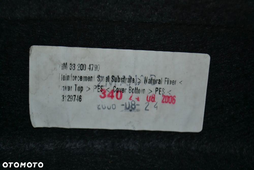 OPEL ASTRA H HB PÓŁKA BAGAŻNIKA TYŁ TYLNA 332004790 - 4