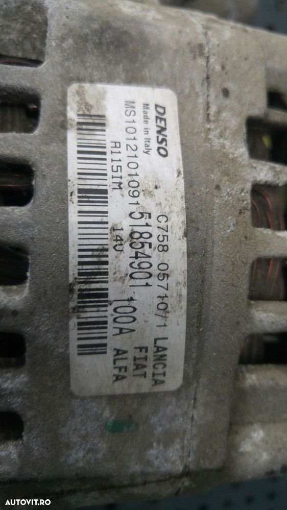 Alternator 1.6 d lancia delta 3 844 ms1012101091 51854901 - 3