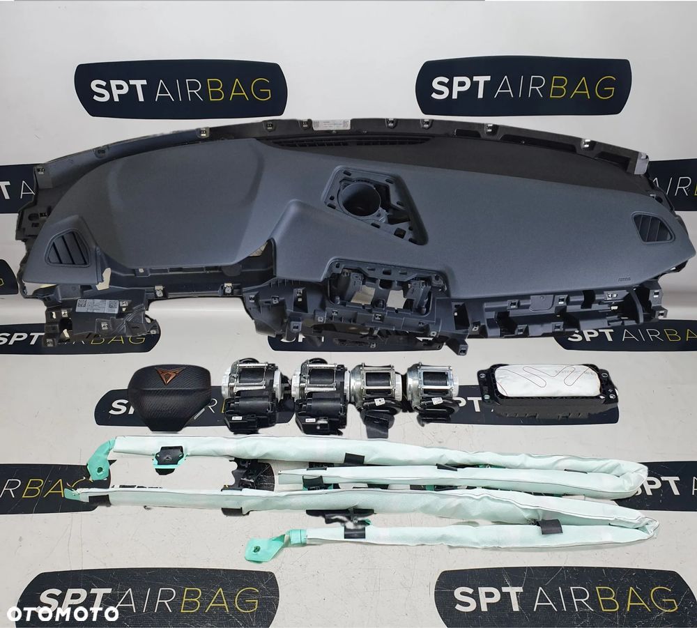 CUPRA TERRAMAR DESKA ROZDZIELCZA KONSOLA KOKPIT PULPIT PODUSZKI AIRBAG AIR BAG PASY KIT SET - 1