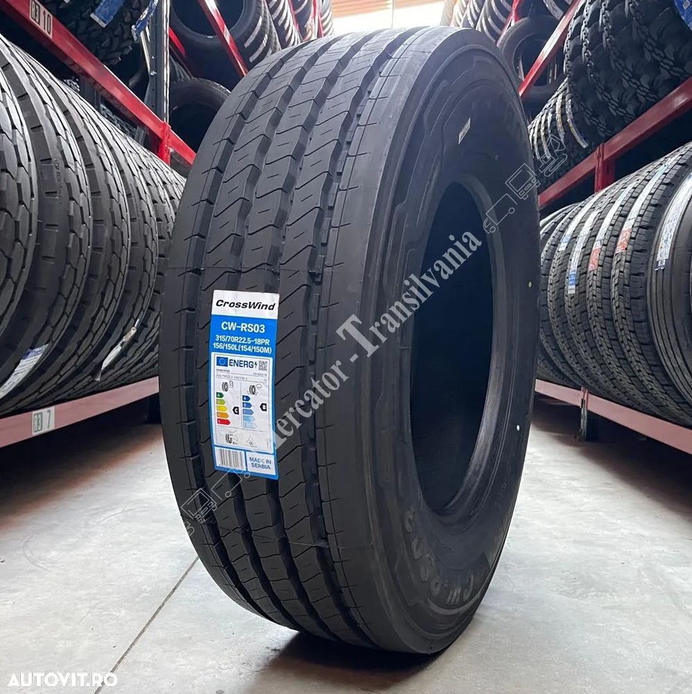 Anvelopa NOUA 315/70R22.5 Crosswind CW-RS03, M+S*, Regional, Directie, 156/150 L (154/150 M) 18PR - C, B, A 69dB - 1