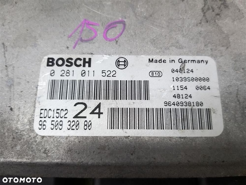 Komputer sterownik silnika Citroen C8 2002-2014 2,2 HDI 9650932080 ORYGINAŁ - 4