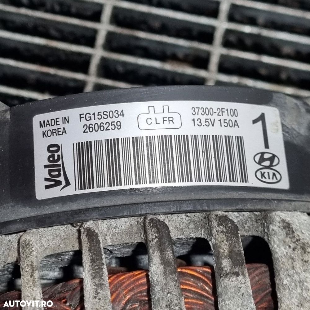 Alternator Hyundai Santa Fe 3 2.2 Diesel 2012 - 2016 197CP 2199CC D4HB Euro5 (1351) ... - 5