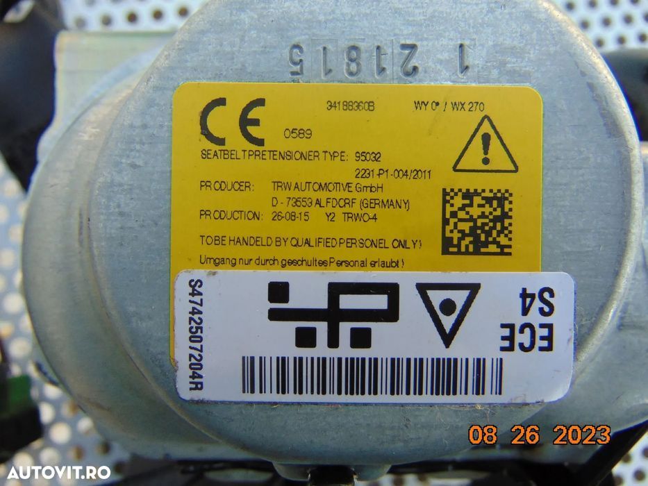 centuri spate BMW X1 F48 f49 centura spate stanga dreapta mijloc - 3