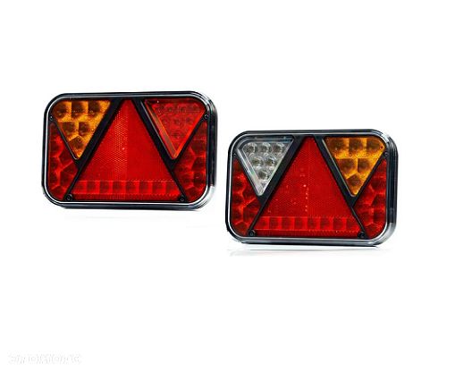 Zestaw lamp do przyczepy LED ze złączem bajonet komplet 7 funkcji - 1