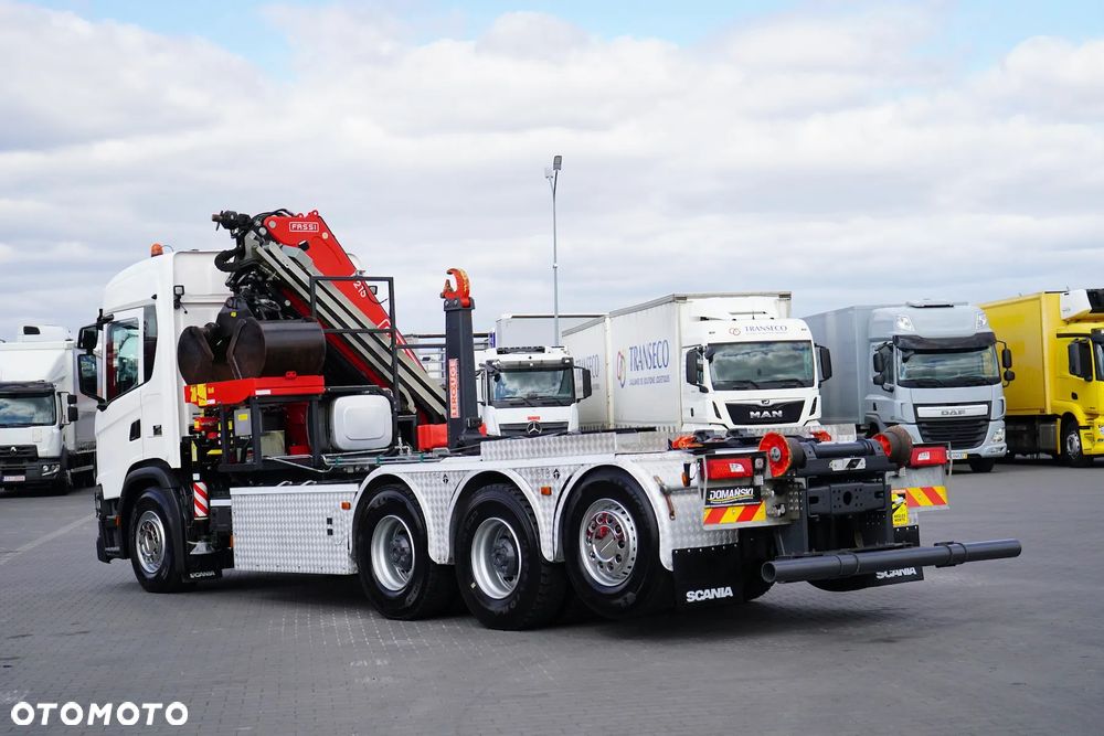 Scania G 410 / E 6 / 8 X 4 / HDS + HAKOWIEC / TRIDEM / CNG / RETARDER / FASSI F 215 - 7