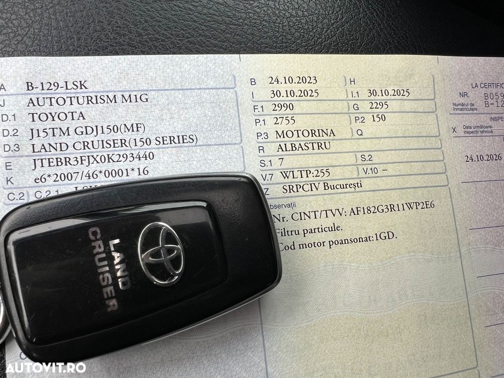 Toyota Land Cruiser 2.8l D-4D 204 CP A/T 7 locuri Luxury AVS Black - 9