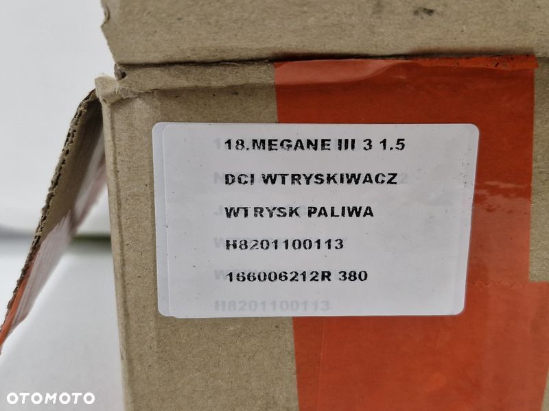 NISSAN QASHQAI II 2 J11 MEGANE III 3 1.5 DCI WTRYSKIWACZ WTRYSK PALIWA 166006212R - 6