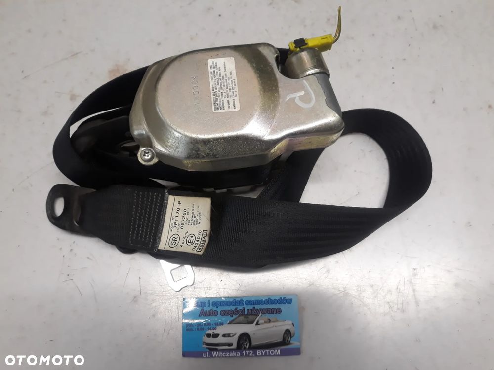 PAS BEZPIECZEŃSTWA PRAWY PRZÓD PEUGEOT 107  2006r  7P1170-P - 1