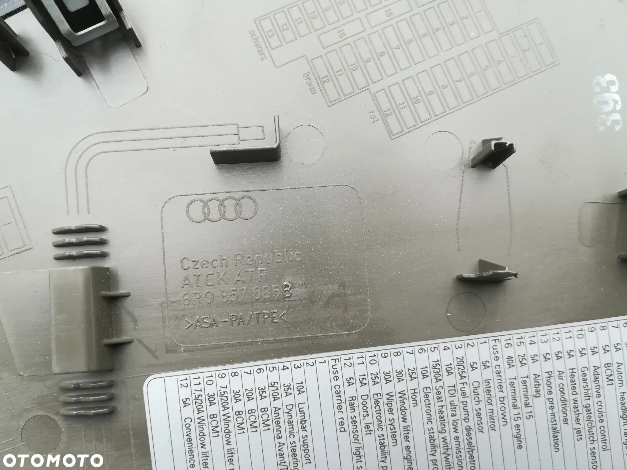 LICZNIK, PANEL MMI, MANETKA, TAŚMA ZWIJAK AUDI Q5 8R - 21