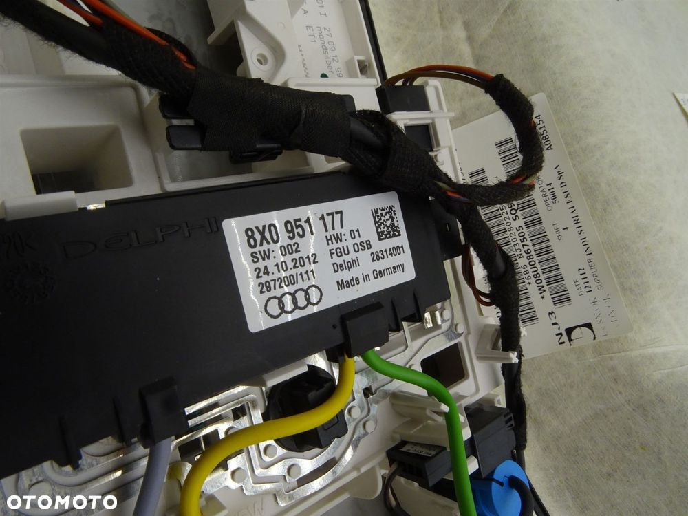 Kompletna podsufitka lampka oświetlenie osłony 8x0951177 audi q3 8u 11-18r - 6