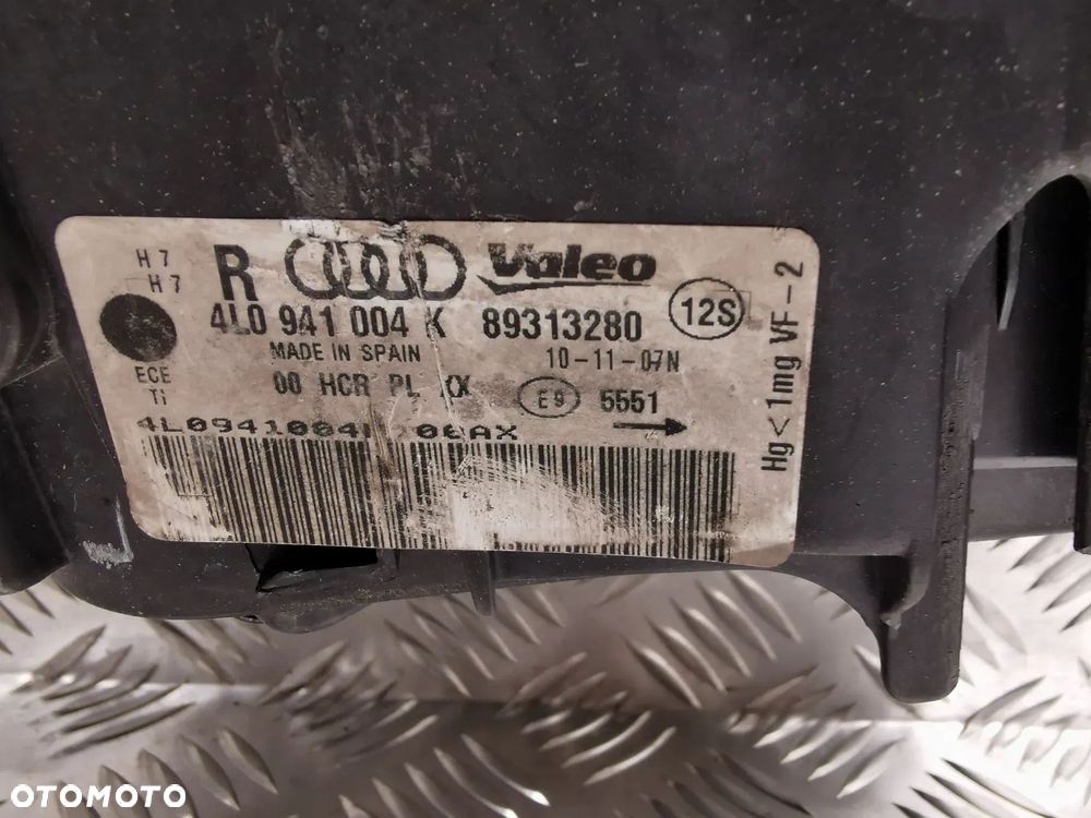 AUDI Q7 4L 05-15R LAMPA PRZOD LEWA PRAWA ANGIELSKA 4L0941004 4L0941003 UK KOMPLET - 3