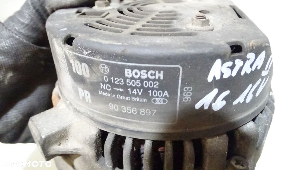 ALTERNATOR 100A OPEL ASTRA 1.6 90356897 0123505002 - 5