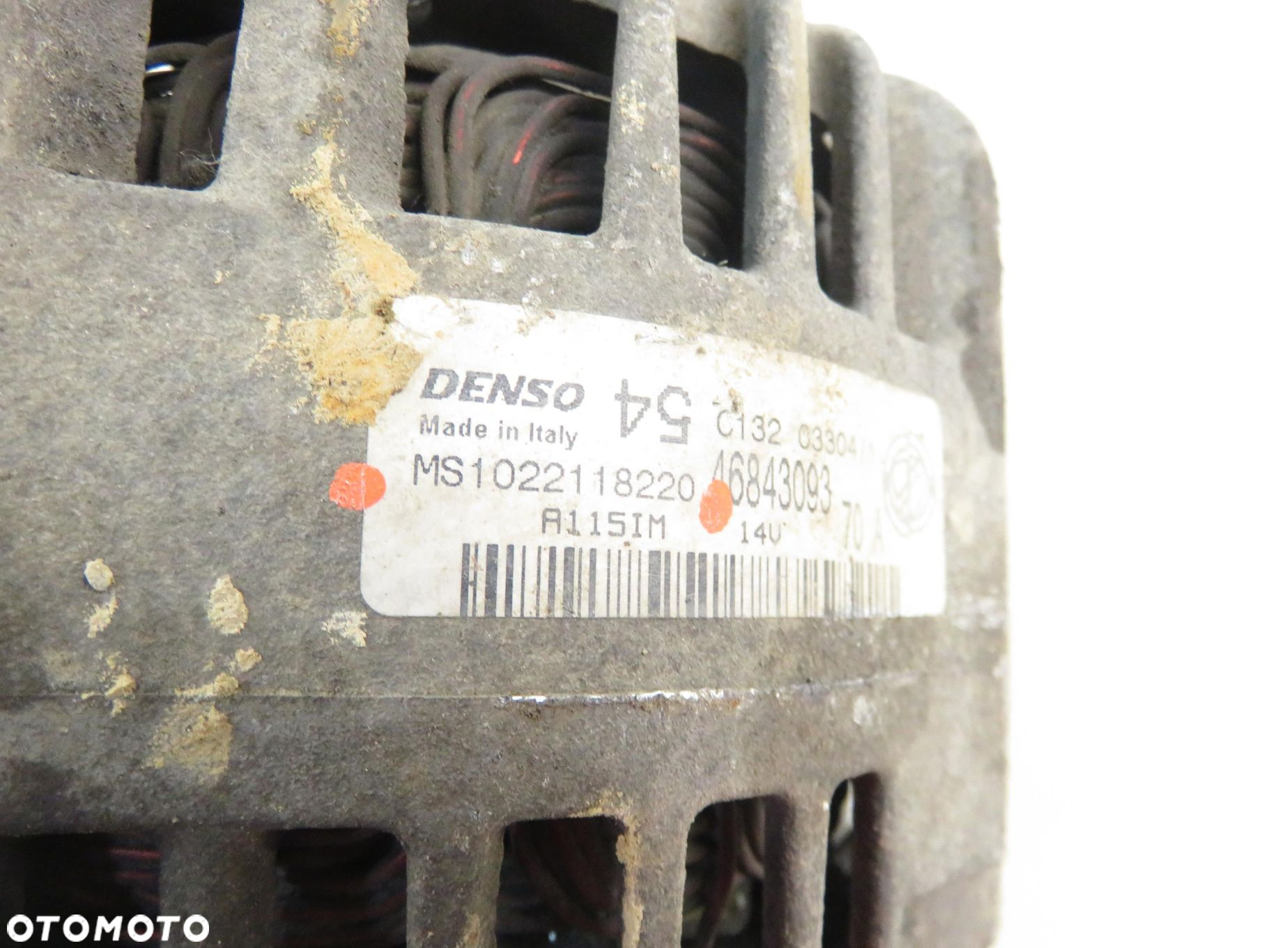 ALTERNATOR FIAT PANDA II  1.1 54 - 187 A1.000 MS1022118220 - 4