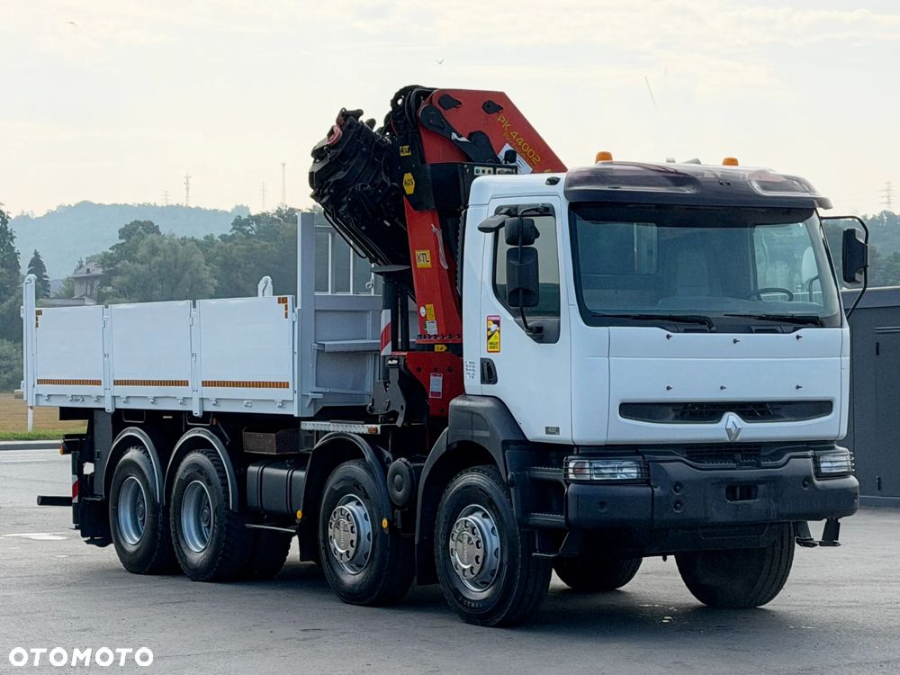 Renault KERAX 420 DCI * WYWROTKA 5,35 m + PALFINGER PK 44 002 + PILOT * 8x4 - 3