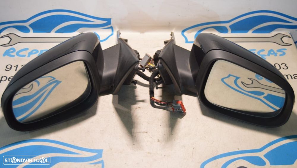 ESPELHO ESPELHOS RETROVISOR RETROVISORES ESQUERDO DIREITO ELETRICO AQUECIDOS LUZ PRESENÇA PISCA PISCAS JAGUAR 3303050 A049504 3040018 E2053040 JAGUAR XF I 1 MK1 X250 2.7 D 207CV ELD 11190808 0344109 - 4