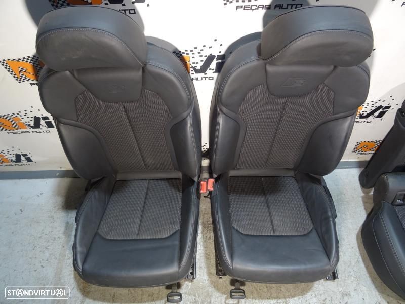 Bancos Audi Q2 SLine em Pele e Tecido com Quartelas - 2