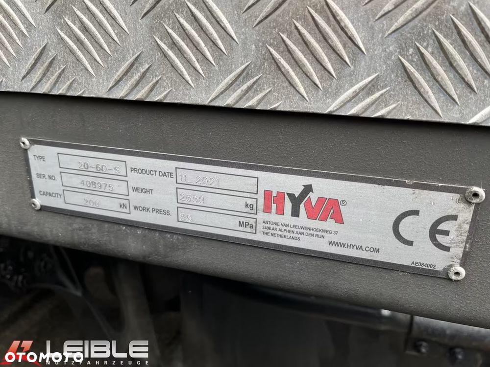 MAN TGS 26.470 6x2-4BL HYVA HAKOWIEC 20-60-S | LIFT OŚ SKRĘTNA | EURO 6 | 189 303km - 23