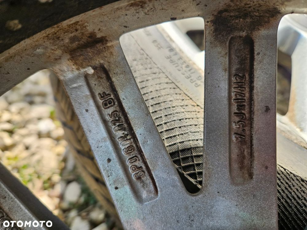Felga Aluminiowa Audi A3 8P 5x112 7.5JX17 cali ET 56 8P0601025BF Koło Zapasowe - 4