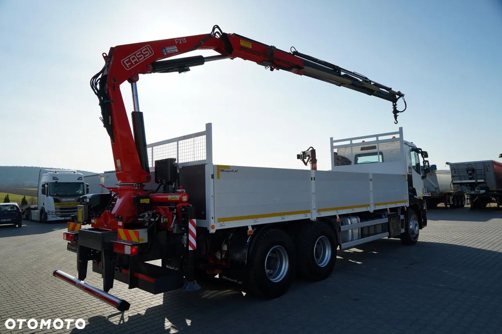 Renault C 430 / 6x4 / SKRZYNIOWY 7,2 M + HDS FASSI F215A / WYSÓW 10 M / STEROWANIE RADIOWE / WIDŁY / ROTATOR - 5