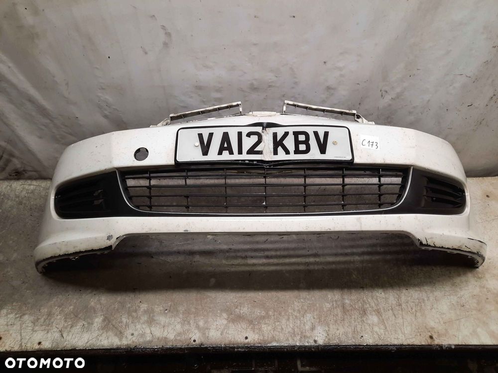 ^ ZDERZAK PRZÓD PRZEDNI VW VOLKSWAGEN GOLF 6 VI LB9A BIAŁY SPRYSKIWACZE LAMP XENON DO NAPRAWY !