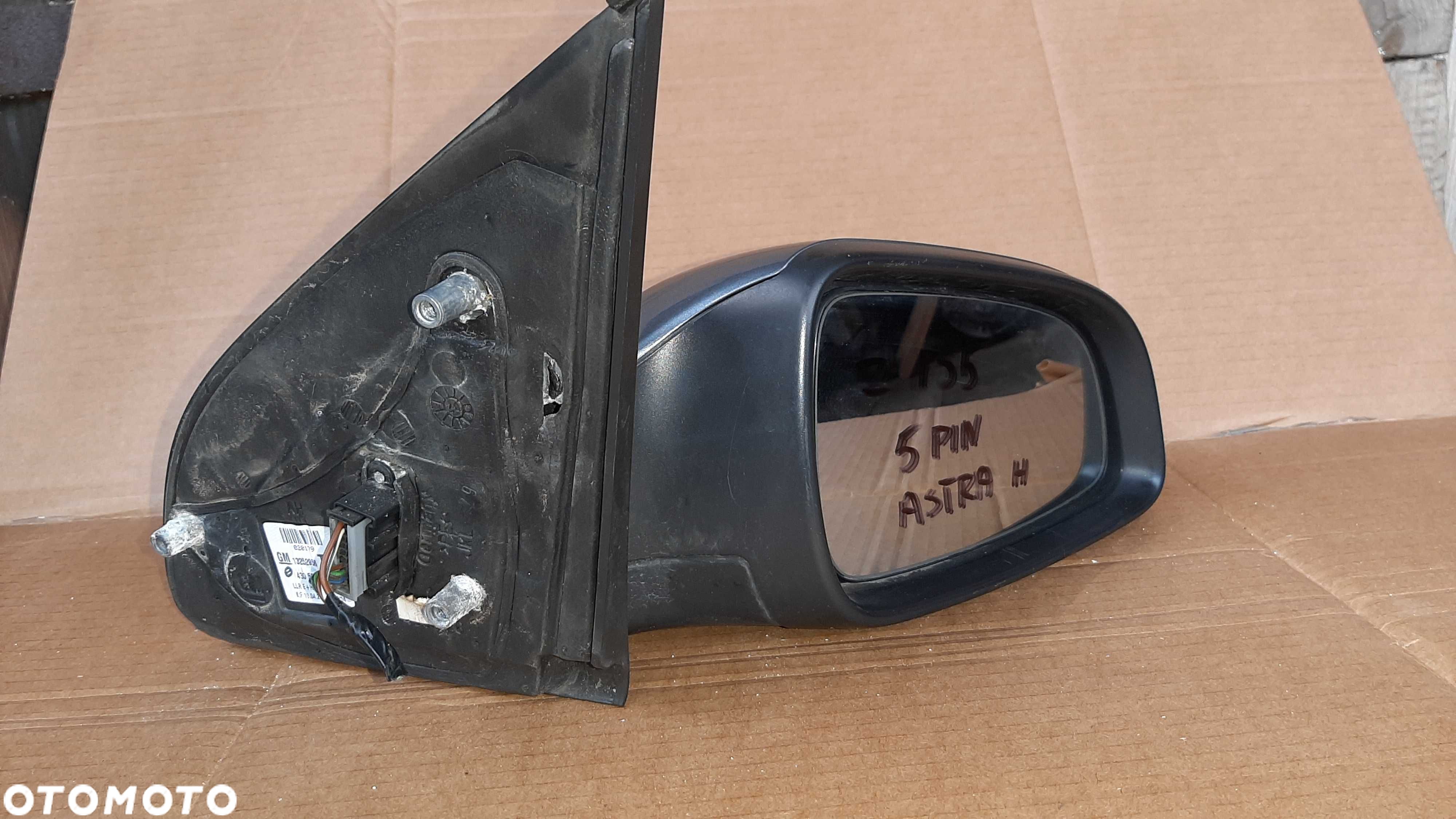 lak. Z155 Opel Astra H III lusterko zewnętrzne prawe  5 PIN - 1