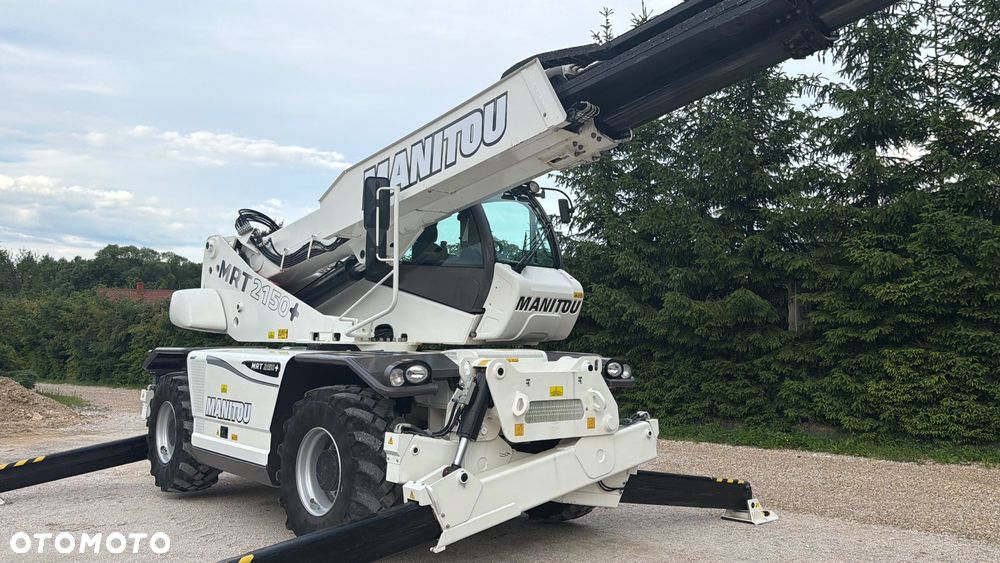 Manitou Ładowarka teleskopowa Manitou Mrt 2150 + Privilage Roto obrotowa 360 Pilot sterowanie radiowe Kosz Widły 2016/17 1840 2550 2540 silnik Mercedes 2150+ Merlo - 21