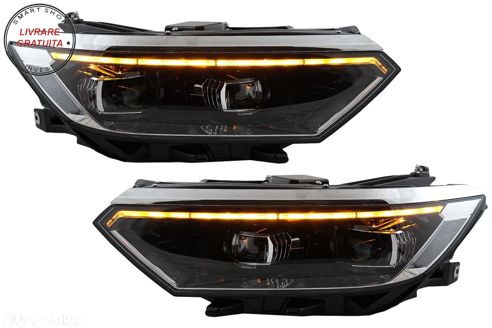Faruri LED VW Passat B8 3G Facelift (2016-2019) 2020 Look cu Semnal Dinamic- livrare gratuita - 1