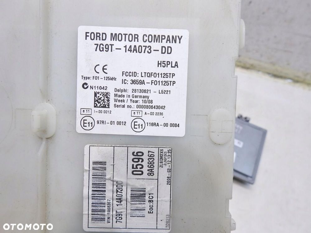 ZESTAW STARTOWY FORD MONDEO MK4 1.8 TDCI 7G91-12A650-EH 5WS40590H-T - 7