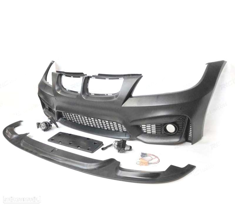 PARA-CHOQUES FRONTAL BMW E90 E91 08-12 LOOK M4 + SPOILER FRONTAL PDC - 3